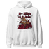 High White Team Red 1s Hoodie Match My Mind On My Money BER - NastyJamz