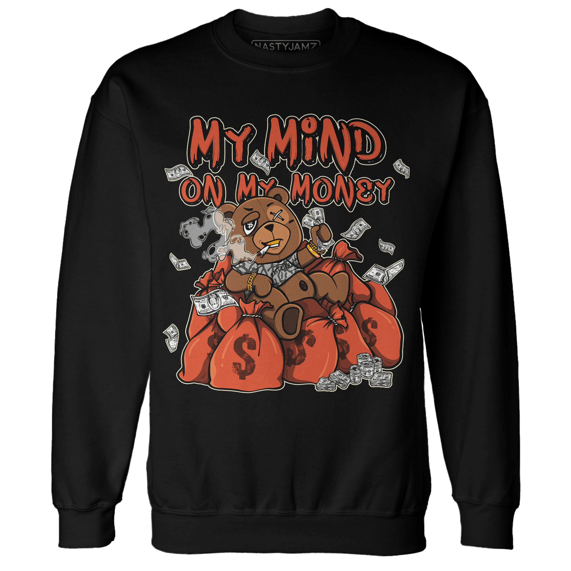 Georgia Peach 3s Sweatshirt Match My Mind On My Money BER - NastyJamz