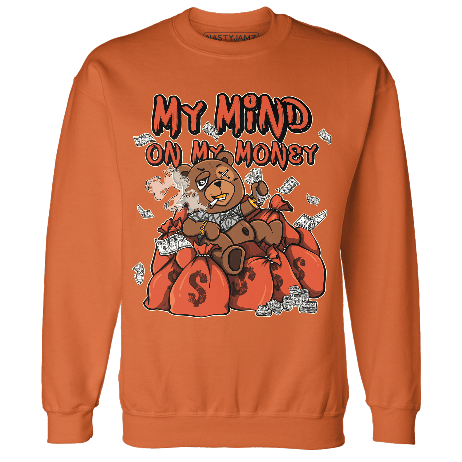 Georgia Peach 3s Sweatshirt Match My Mind On My Money BER - NastyJamz