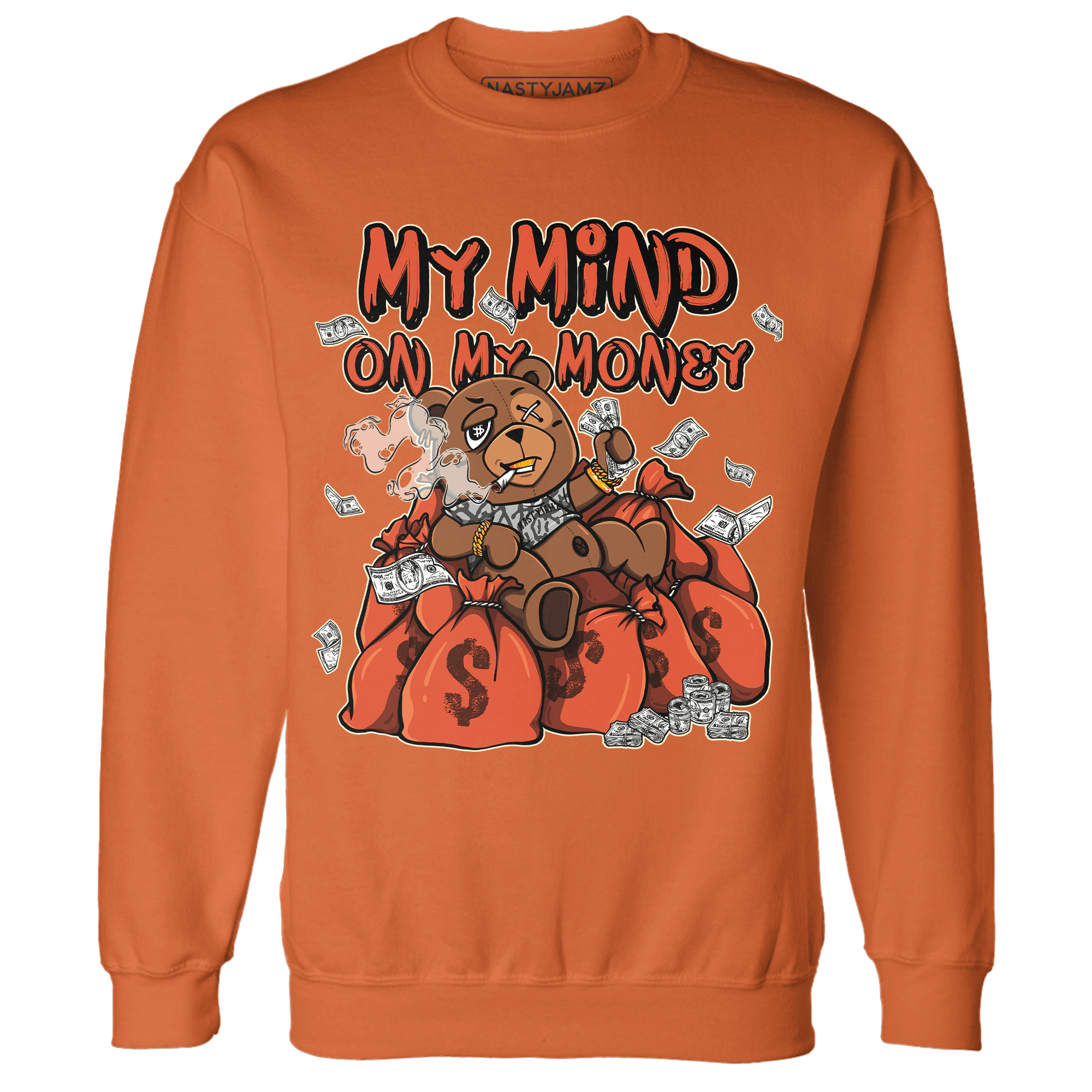 Georgia Peach 3s Sweatshirt Match My Mind On My Money BER - NastyJamz