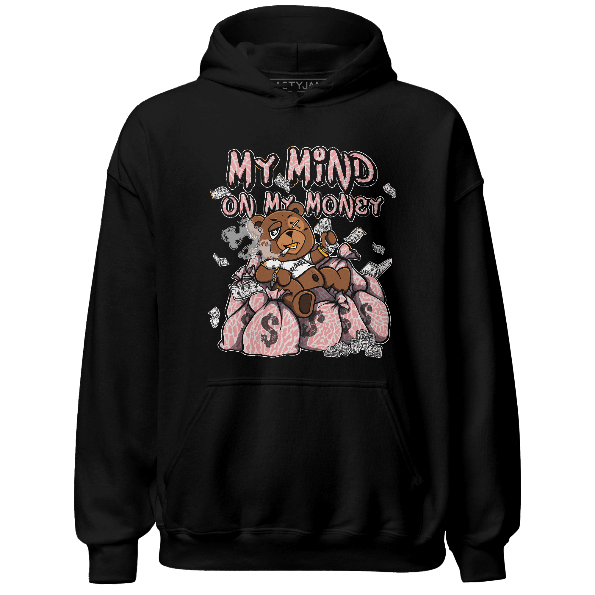 Red Stardust 3s Hoodie Match My Mind On My Money BER - NastyJamz