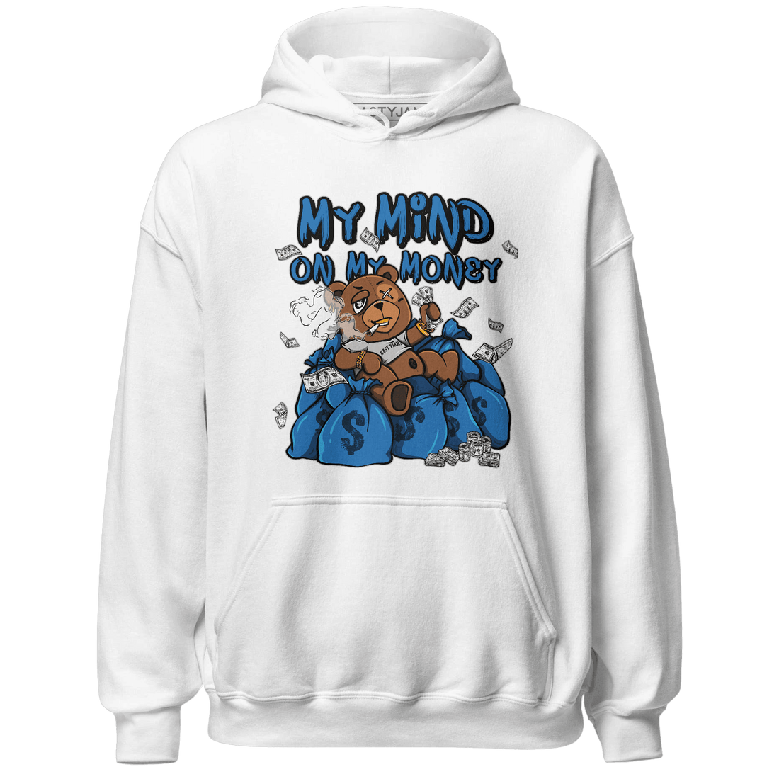 Industrial Blue 4s Hoodie Match My Mind On My Money BER - NastyJamz