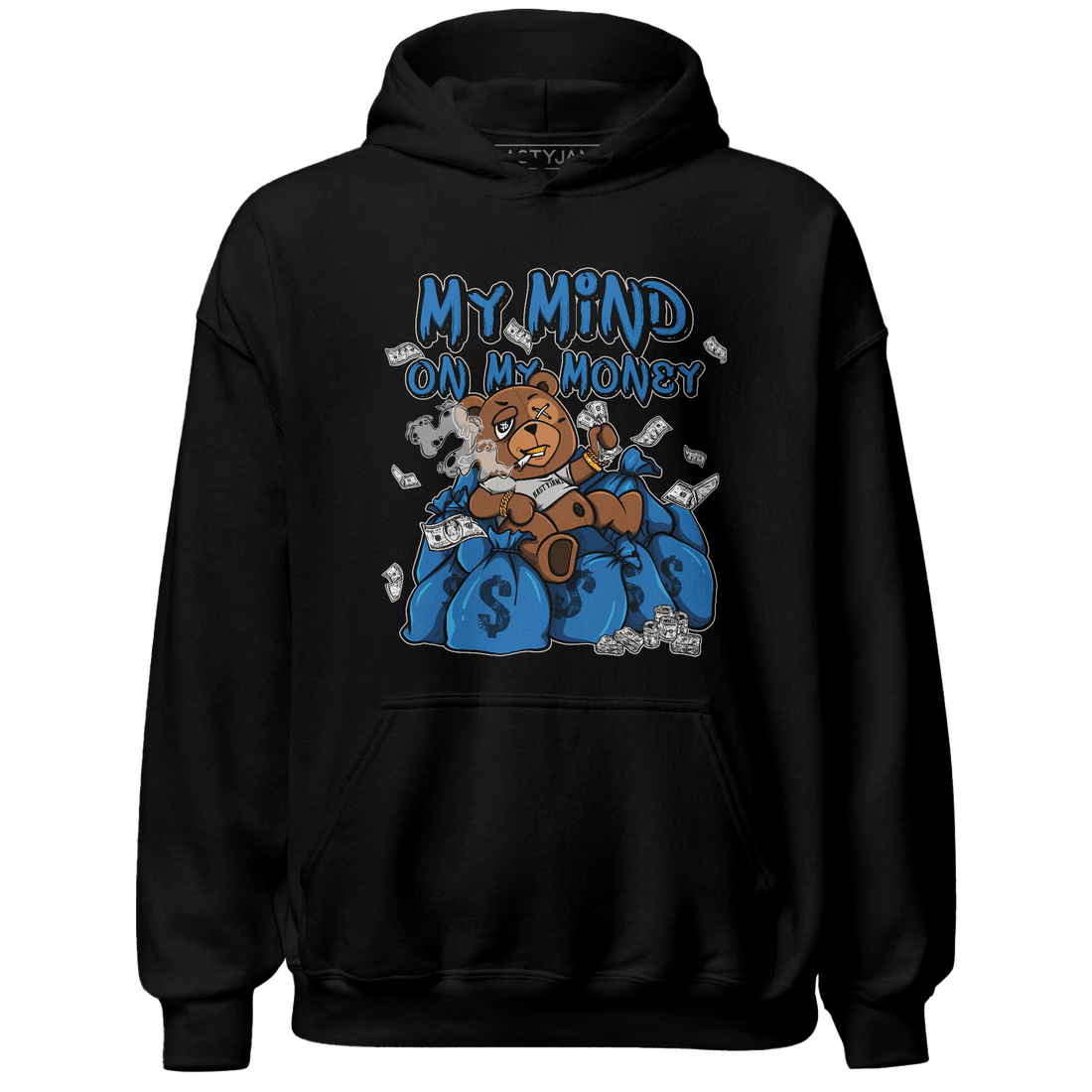 Industrial Blue 4s Hoodie Match My Mind On My Money BER - NastyJamz
