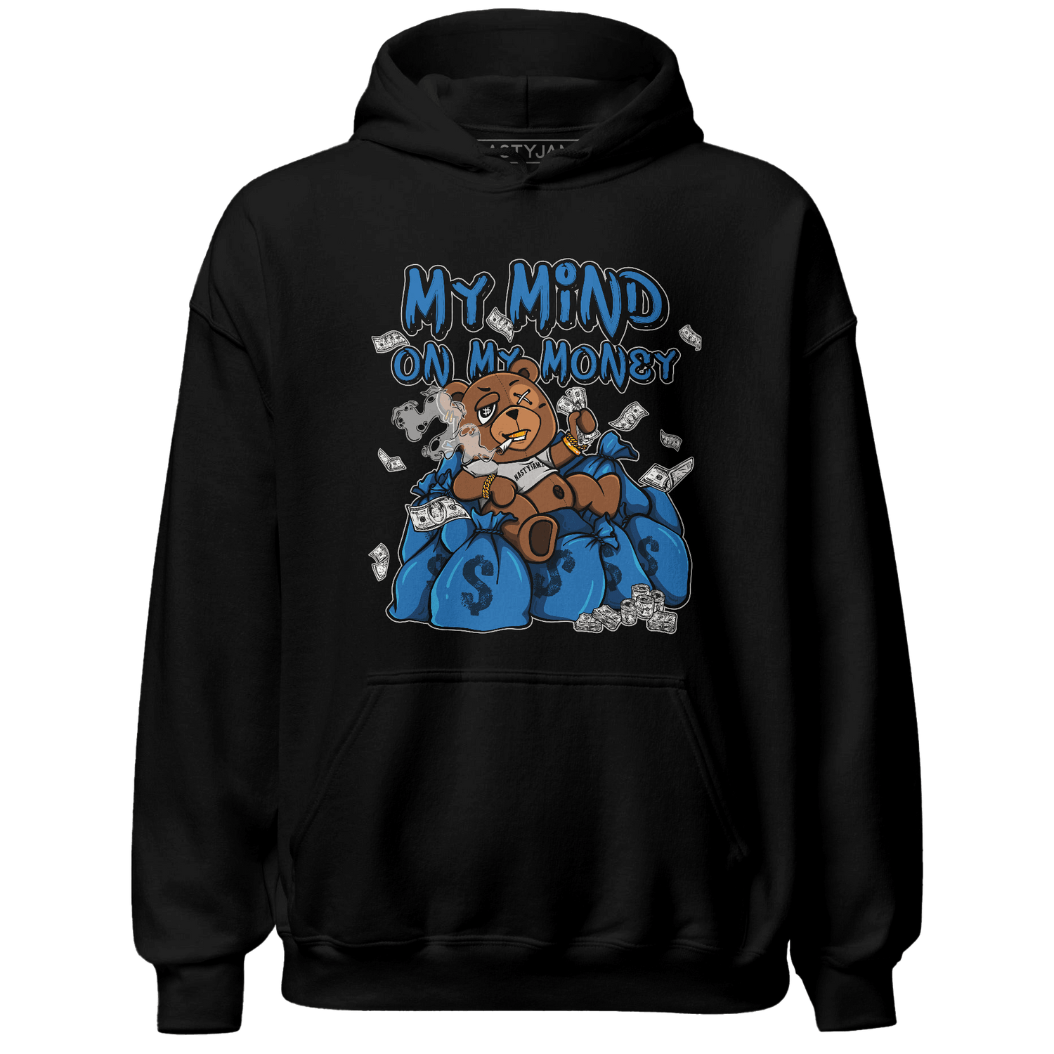 Industrial Blue 4s Hoodie Match My Mind On My Money BER - NastyJamz