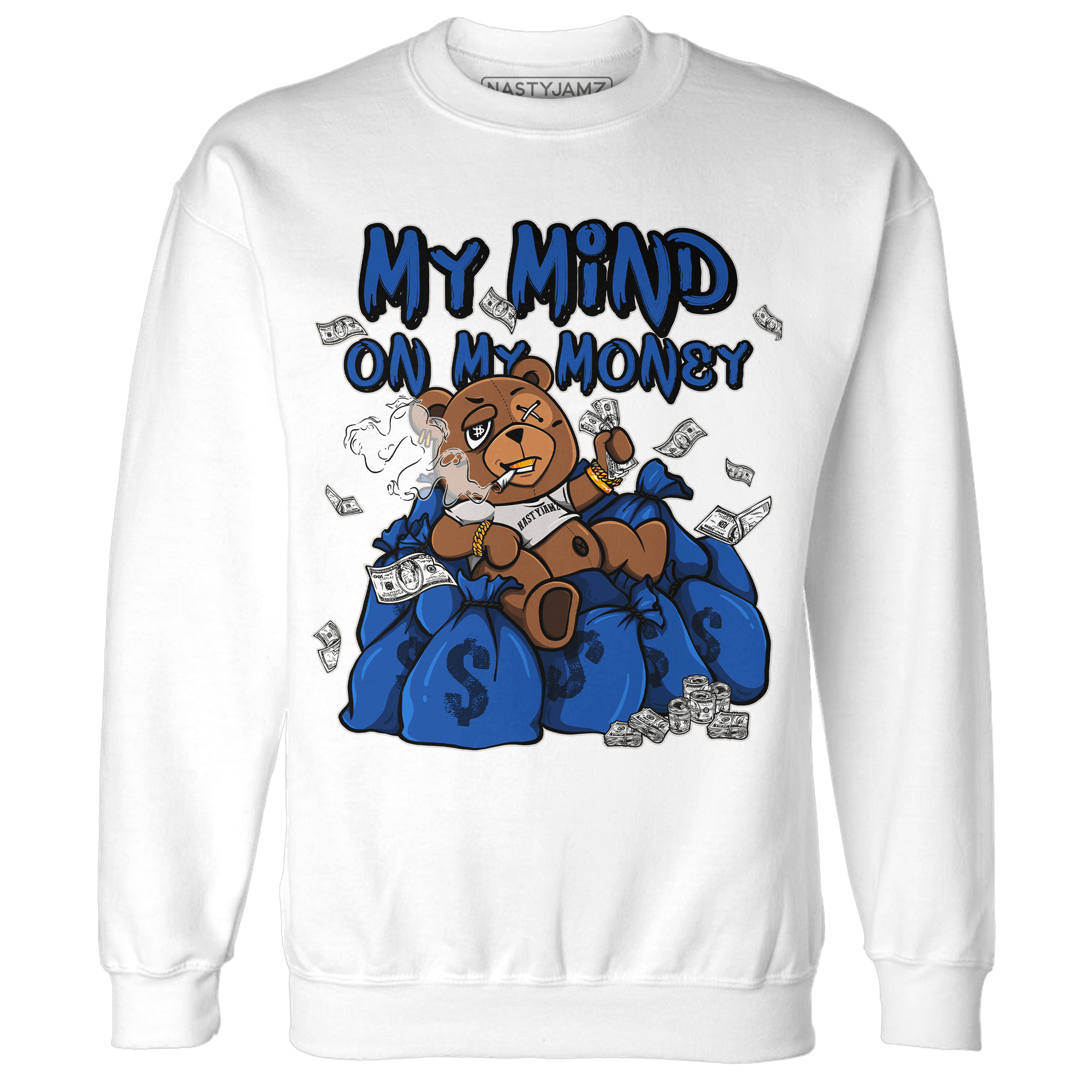 Air Max 1 86 Royal Sweatshirt Match My Mind On My Money BER - NastyJamz