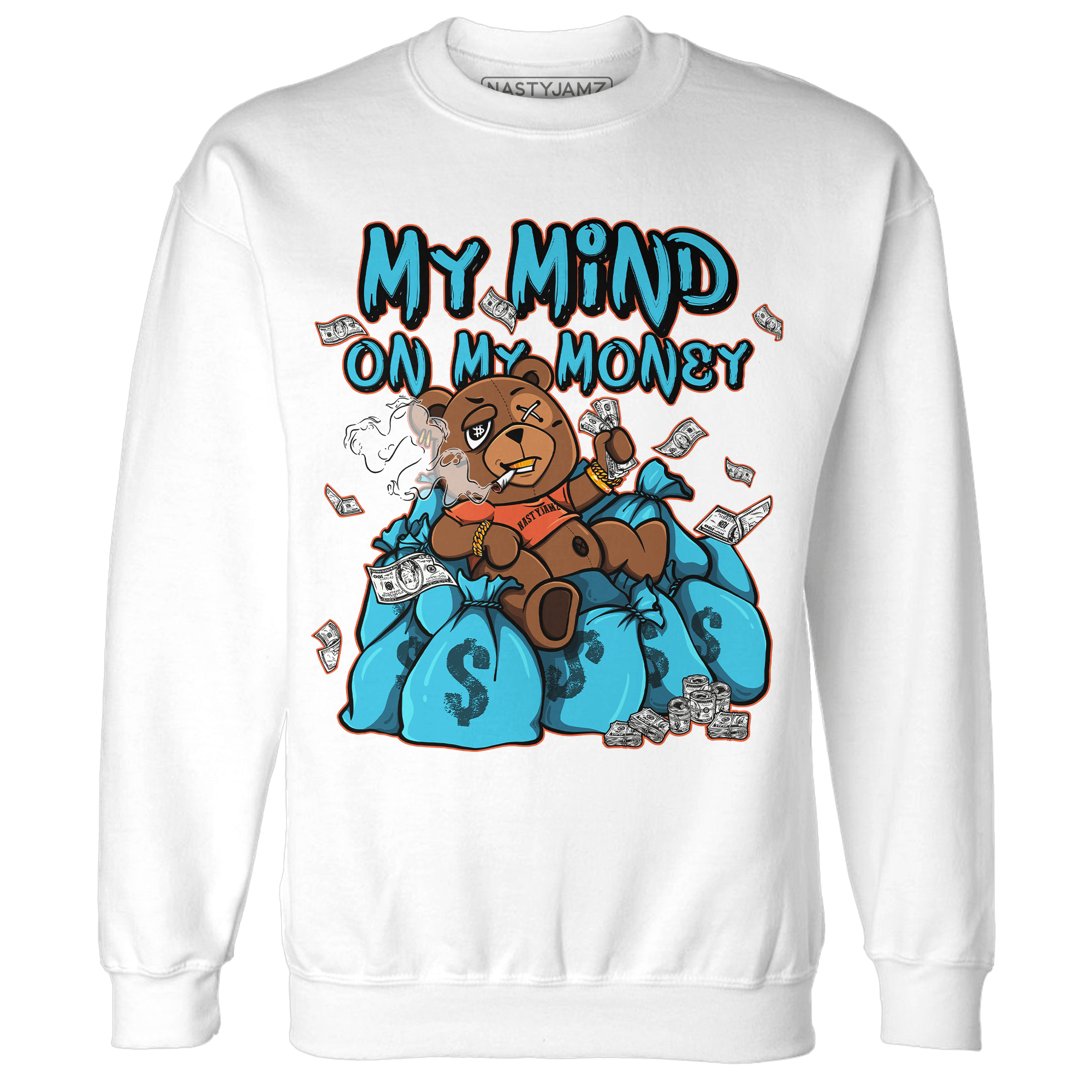 Dunk Low Dolphins Sweatshirt Match My Mind On My Money BER - NastyJamz