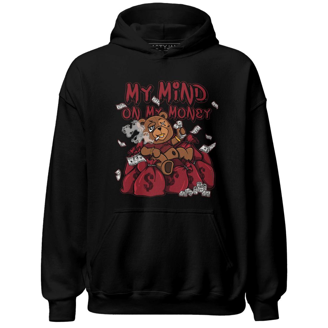 Cherry 12s Hoodie Match My Mind On My Money BER - NastyJamz