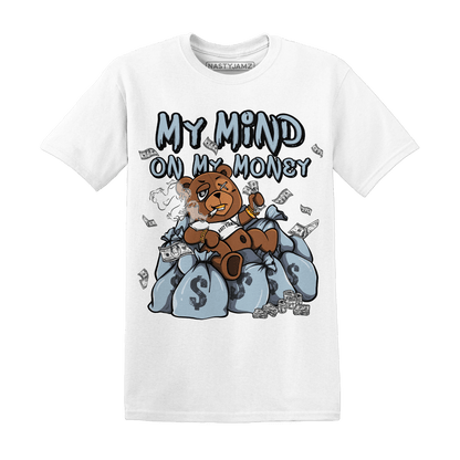 Blue Grey 13s T Shirt Match My Mind On My Money BER - NastyJamz