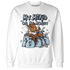 Blue Grey 13s Sweatshirt Match My Mind On My Money BER - NastyJamz