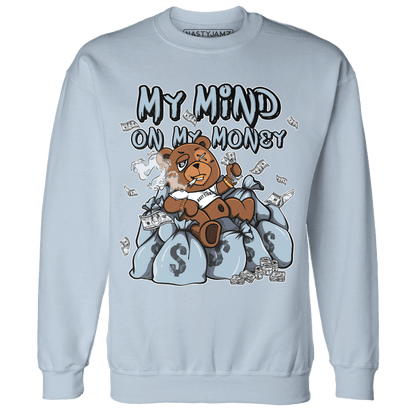 Blue Grey 13s Sweatshirt Match My Mind On My Money BER - NastyJamz