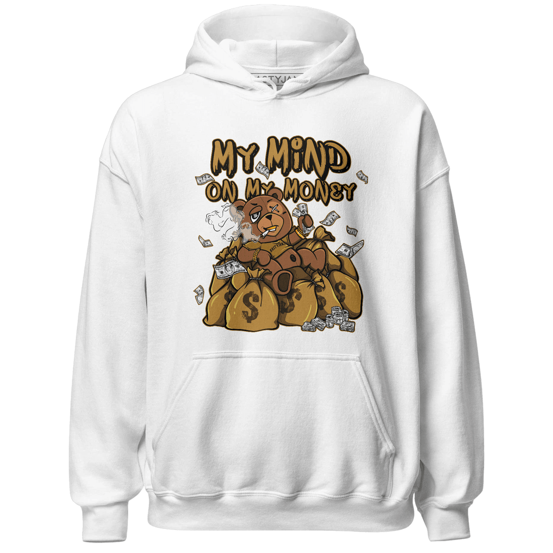 Wheat 13s Hoodie Match My Mind On My Money BER - NastyJamz
