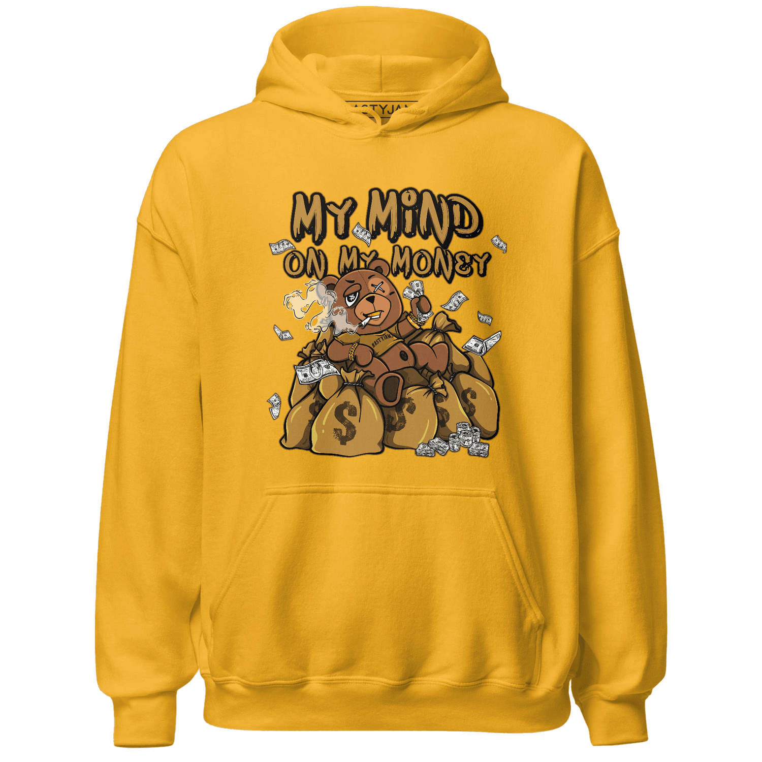 Wheat 13s Hoodie Match My Mind On My Money BER - NastyJamz