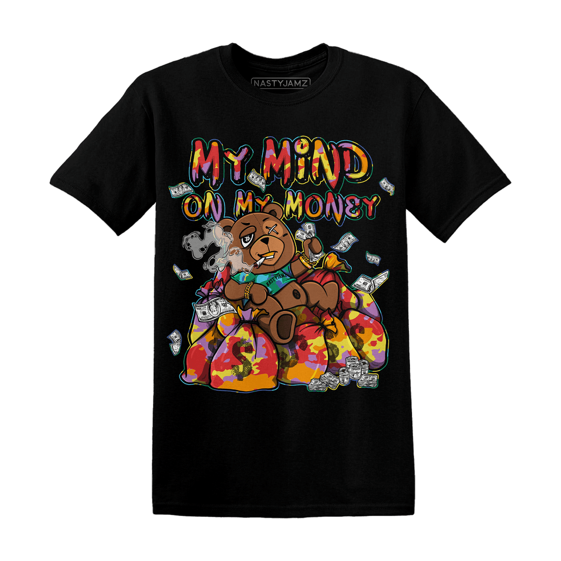 Mid GS Six Championships 1s T Shirt Match My Mind On My Money BER - NastyJamz