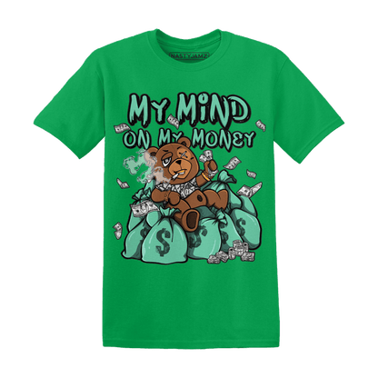 Green Glow 3s T Shirt Match My Mind On My Money BER - NastyJamz