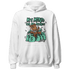 Green Glow 3s Hoodie Match My Mind On My Money BER - NastyJamz