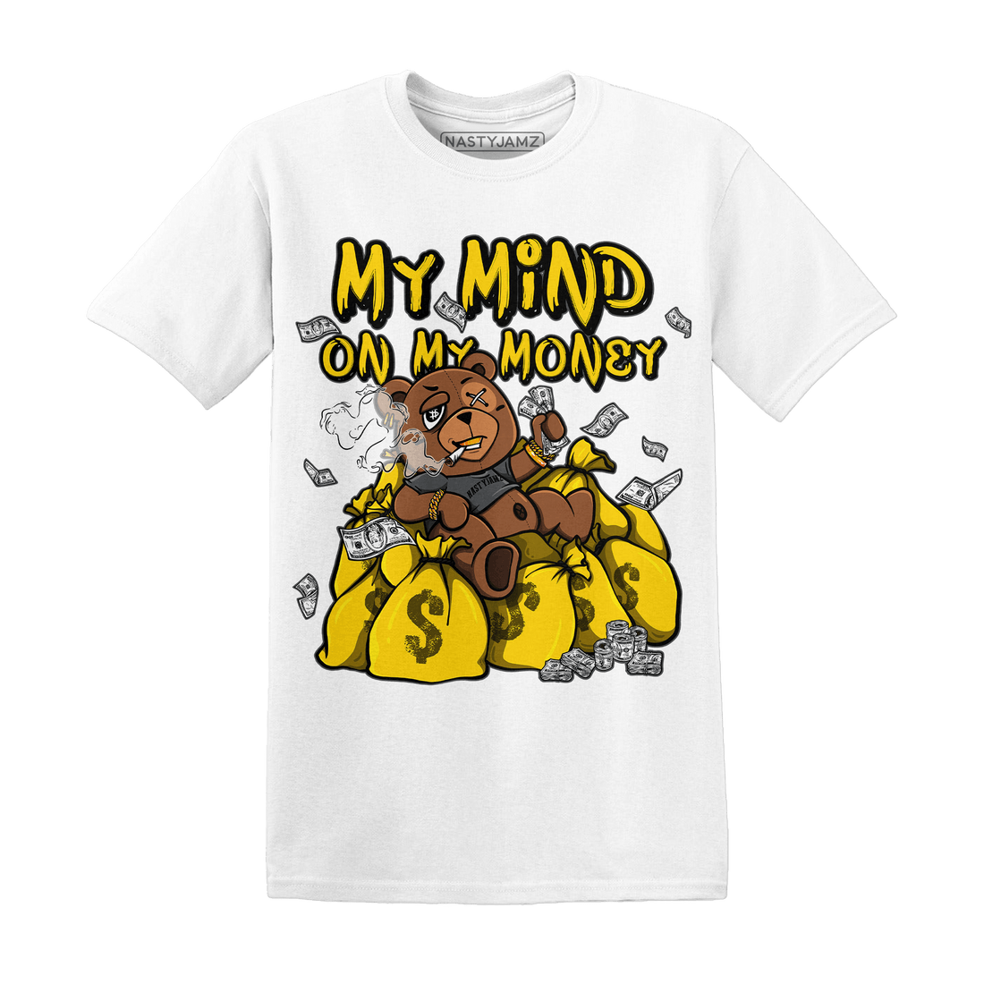 Thunder 4s T Shirt Match My Mind On My Money BER - NastyJamz