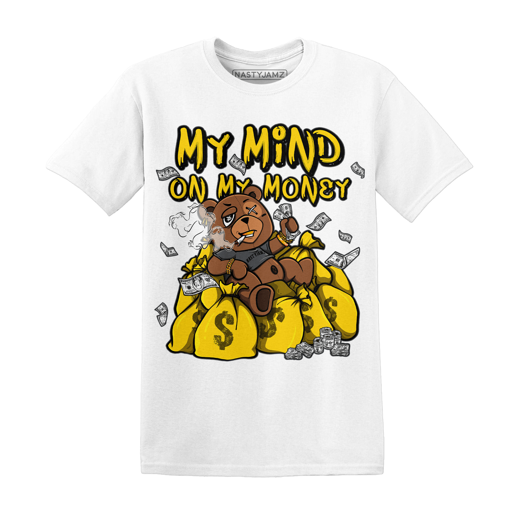 Thunder 4s T Shirt Match My Mind On My Money BER - NastyJamz