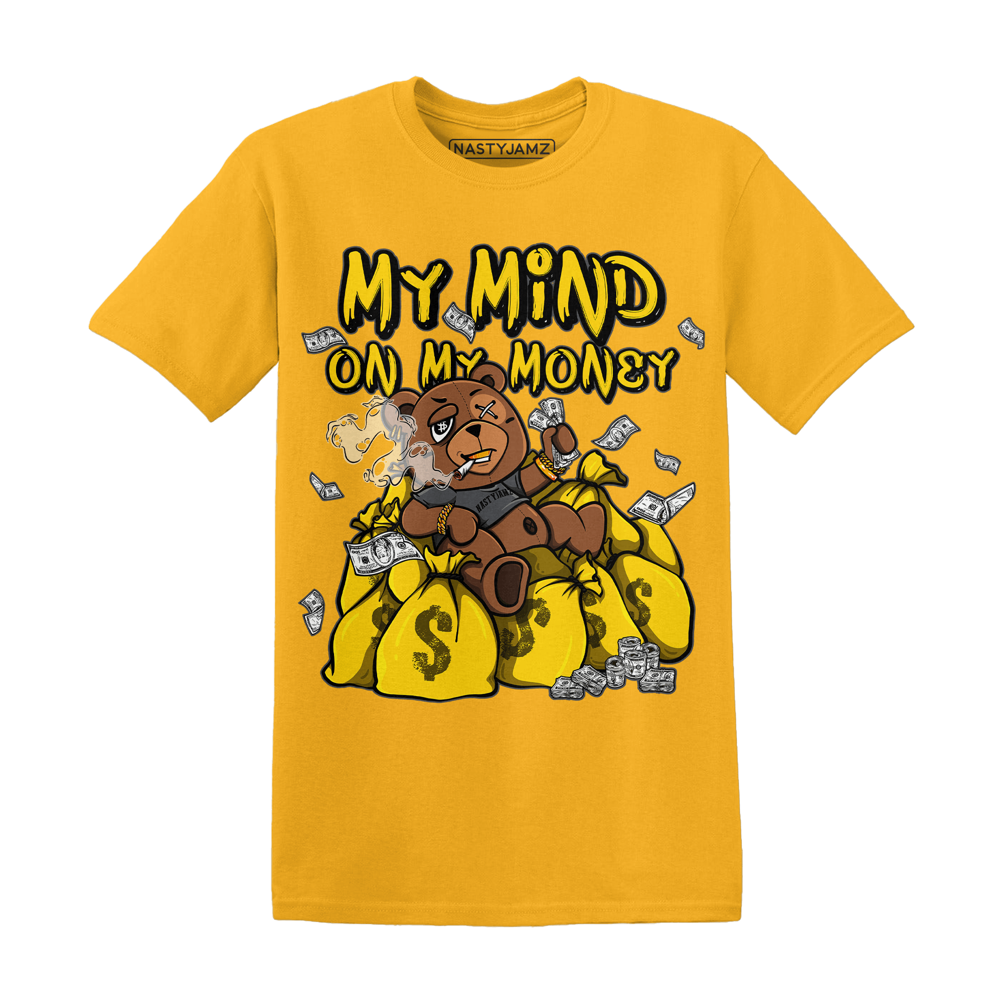 Thunder 4s T Shirt Match My Mind On My Money BER - NastyJamz