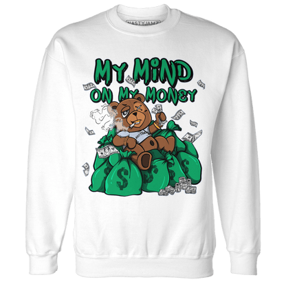 Lucky Green 5s Sweatshirt Match My Mind On My Money BER - NastyJamz