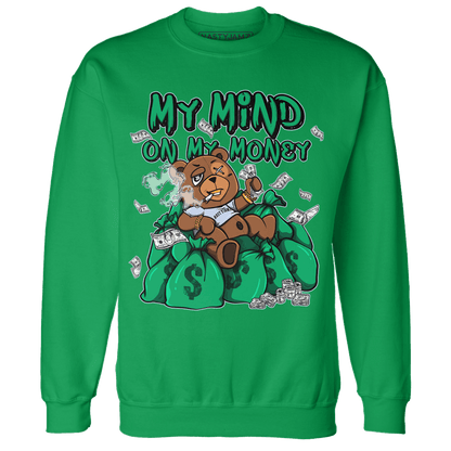 Lucky Green 5s Sweatshirt Match My Mind On My Money BER - NastyJamz