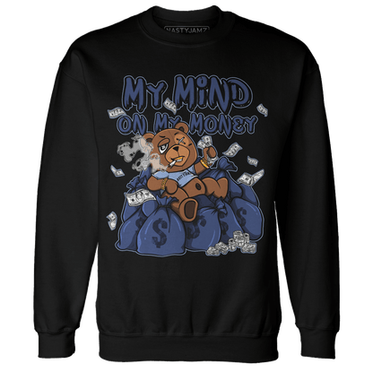 Midnight Navy 5s Sweatshirt Match My Mind On My Money BER - NastyJamz