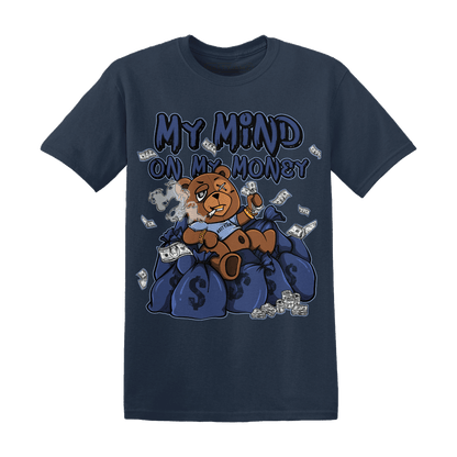 Midnight Navy 5s T Shirt Match My Mind On My Money BER - NastyJamz