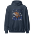 Midnight Navy 5s Hoodie Match My Mind On My Money BER - NastyJamz