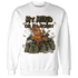 Olive 5s Sweatshirt Match My Mind On My Money BER - NastyJamz