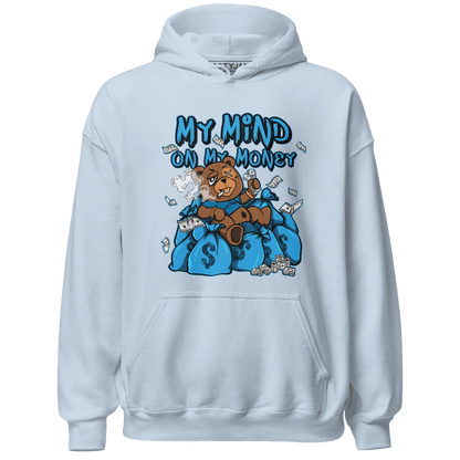 Powder Blue 9s Hoodie Match My Mind On My Money BER - NastyJamz