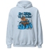 Powder Blue 9s Hoodie Match My Mind On My Money BER - NastyJamz