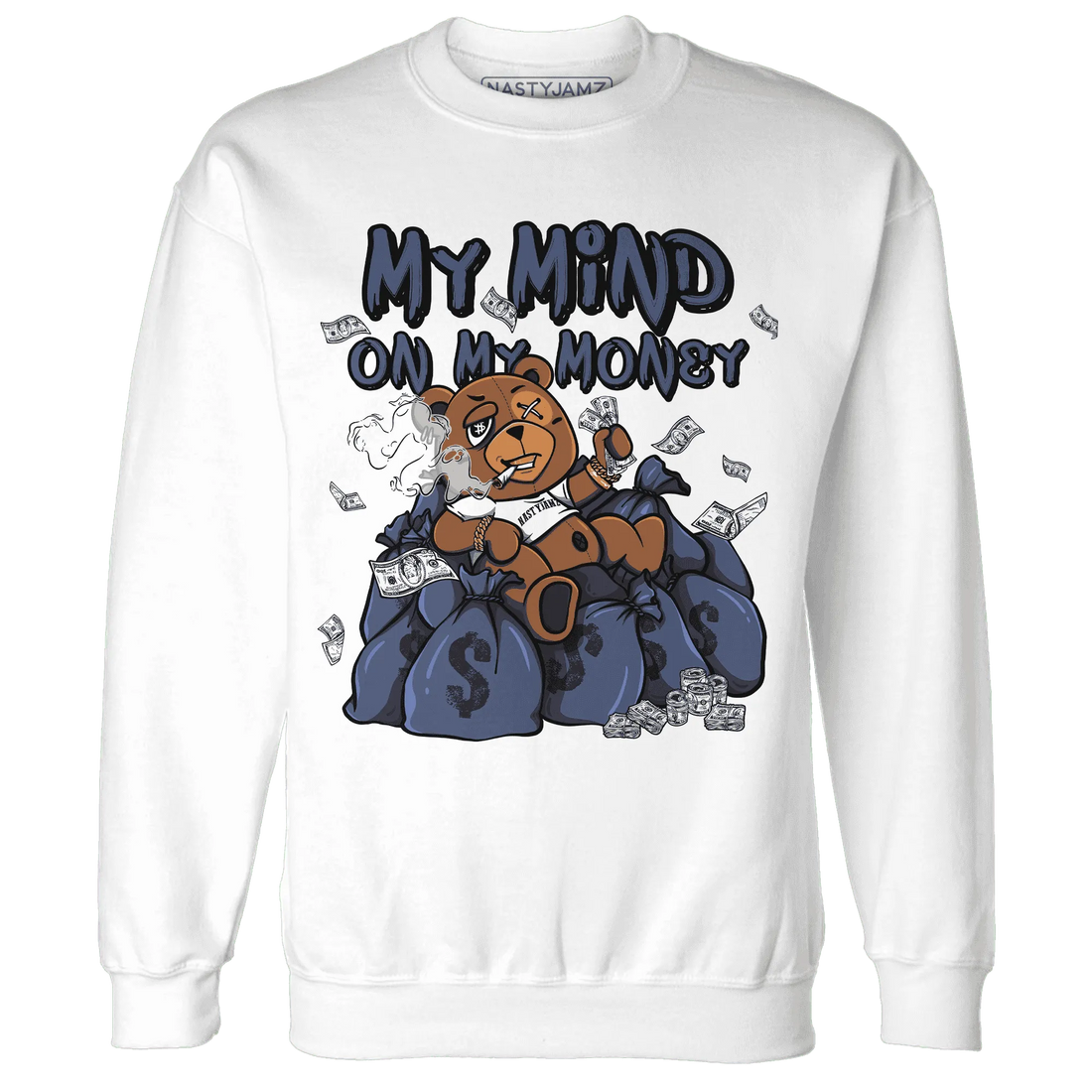 Low-Diffused-Blue-11s-Sweatshirt-Match-My-Money-On-My-Mind-BER