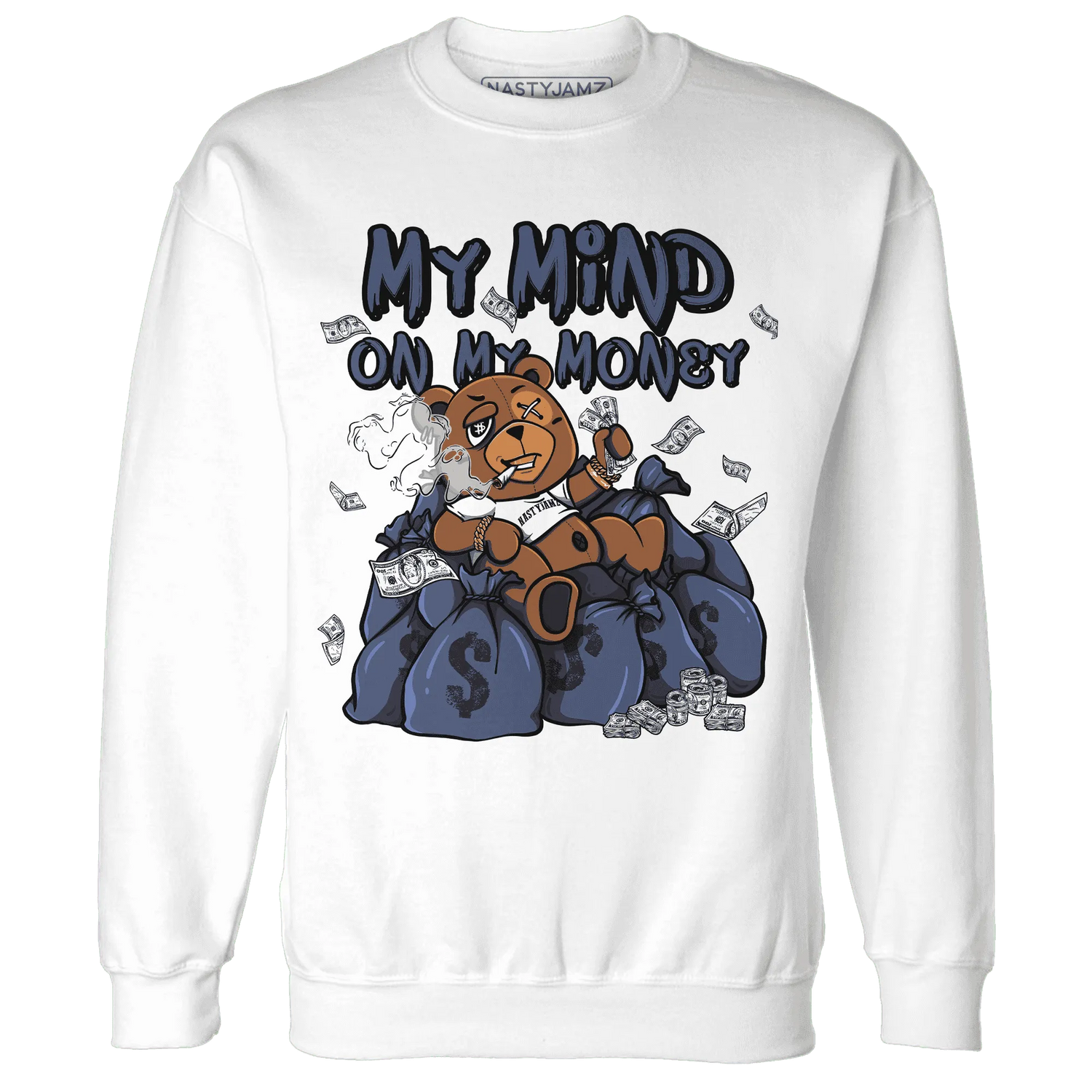 Low-Diffused-Blue-11s-Sweatshirt-Match-My-Money-On-My-Mind-BER