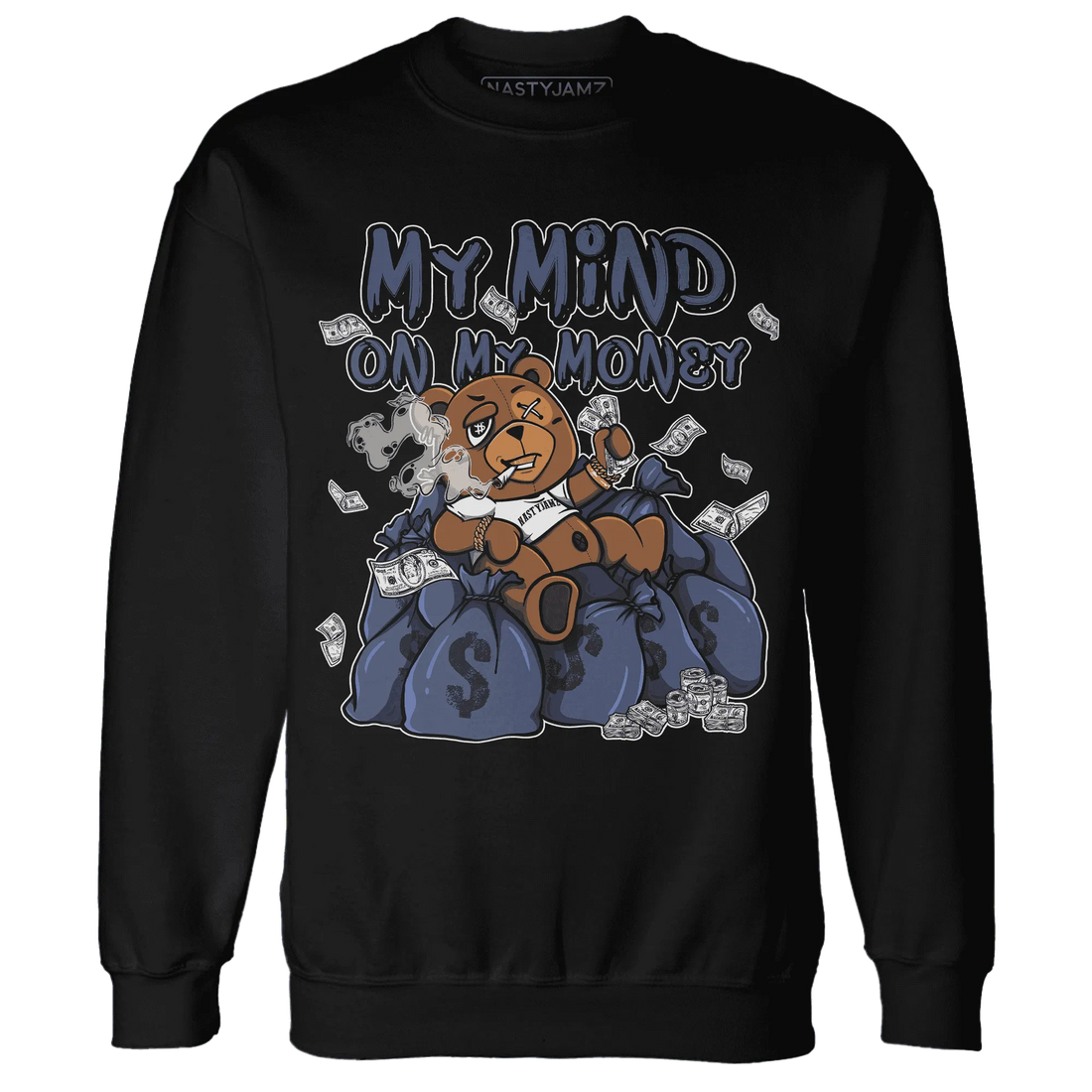 Low-Diffused-Blue-11s-Sweatshirt-Match-My-Money-On-My-Mind-BER