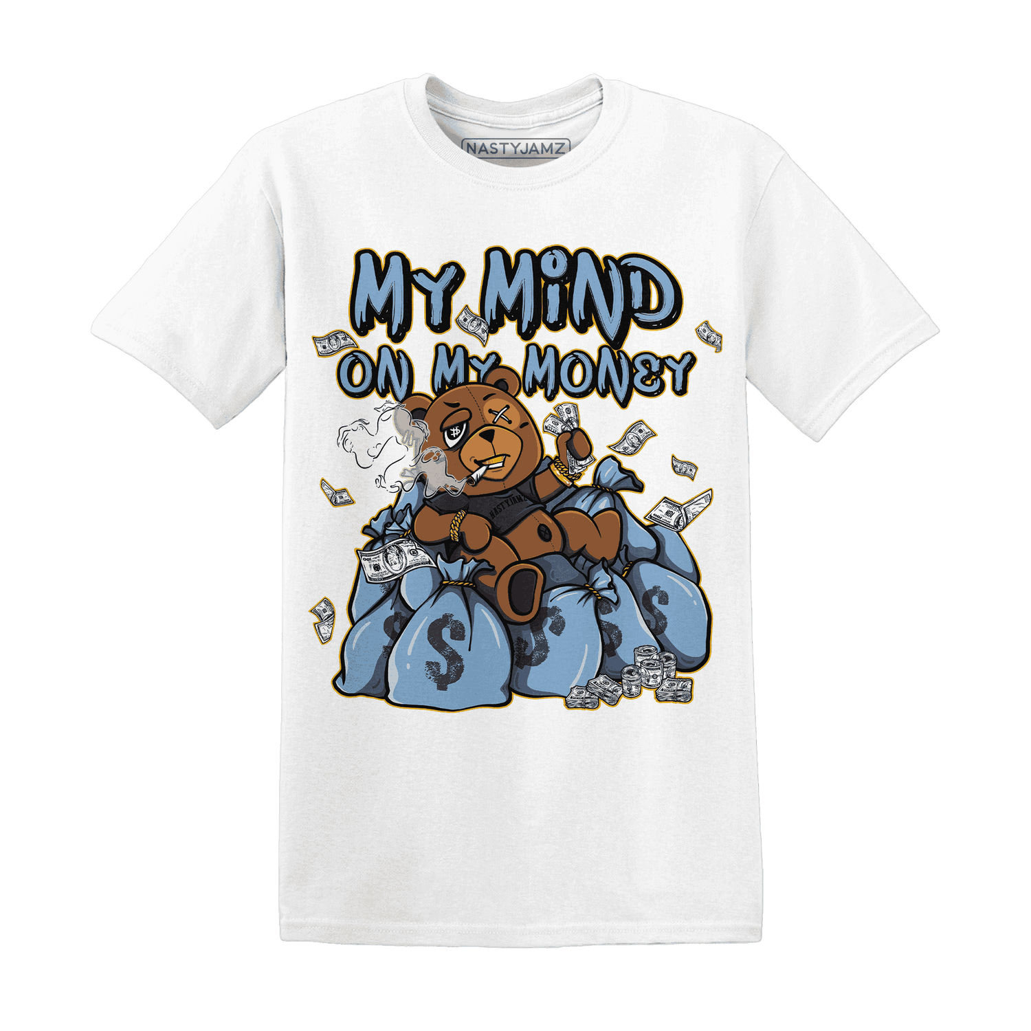 First In Flight 1s T Shirt Match My Money On My Mind BER - NastyJamz