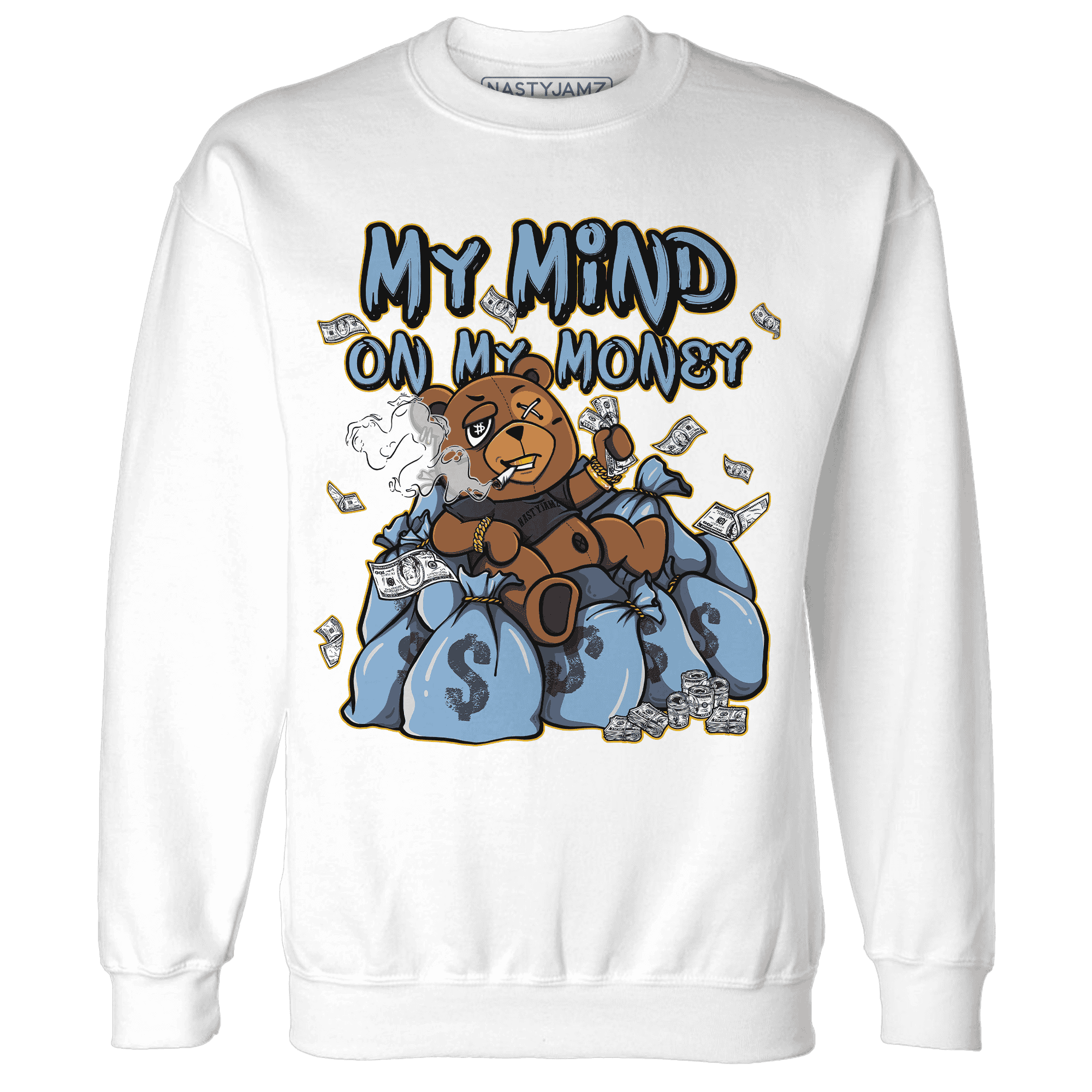 First In Flight 1s Sweatshirt Match My Money On My Mind BER - NastyJamz