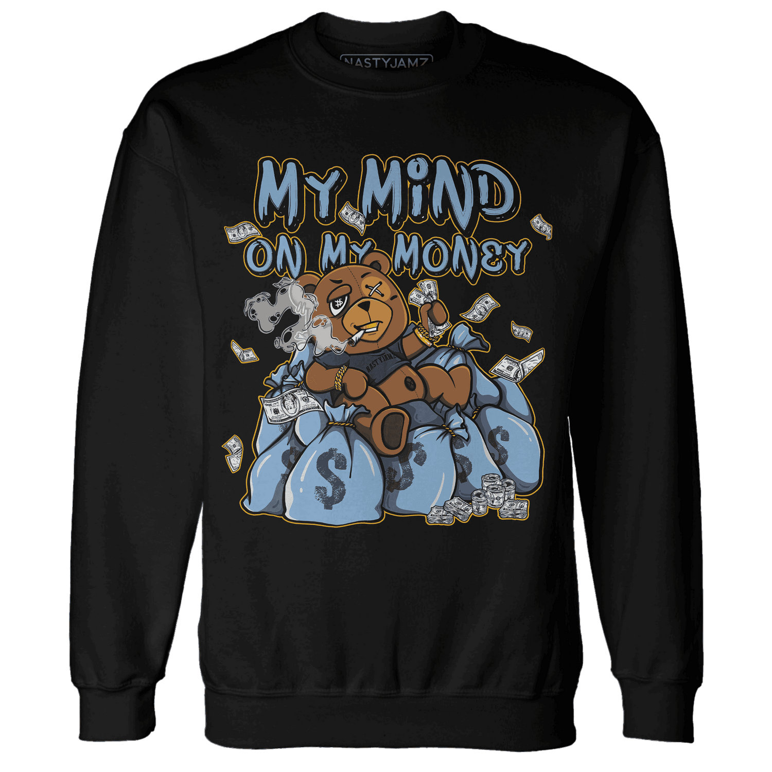 First In Flight 1s Sweatshirt Match My Money On My Mind BER - NastyJamz