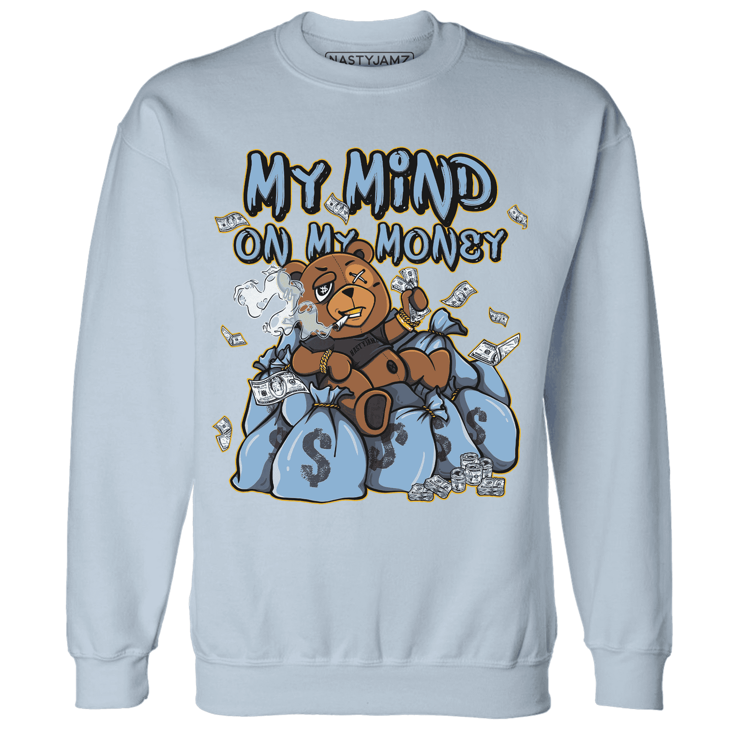 First In Flight 1s Sweatshirt Match My Money On My Mind BER - NastyJamz