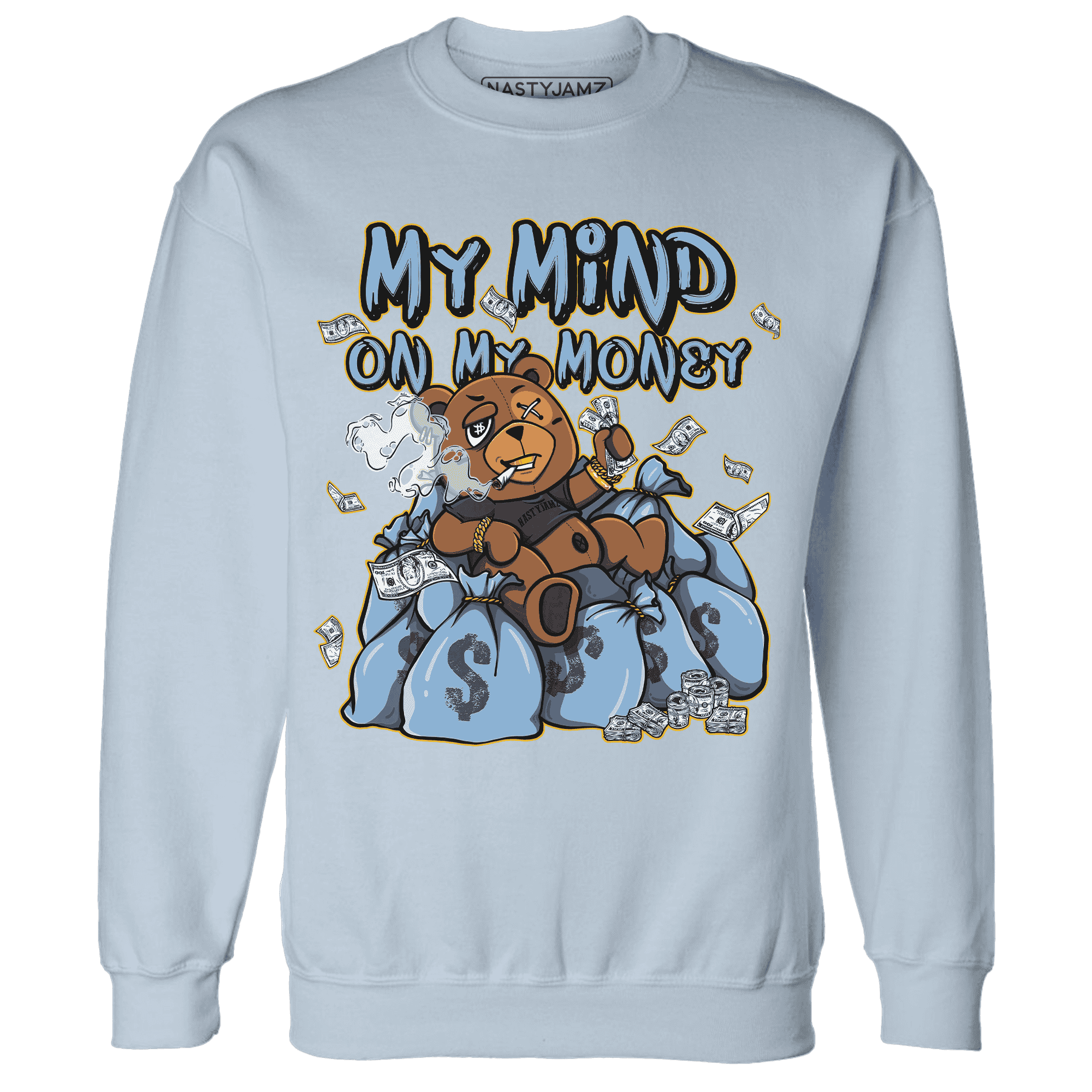 First In Flight 1s Sweatshirt Match My Money On My Mind BER - NastyJamz