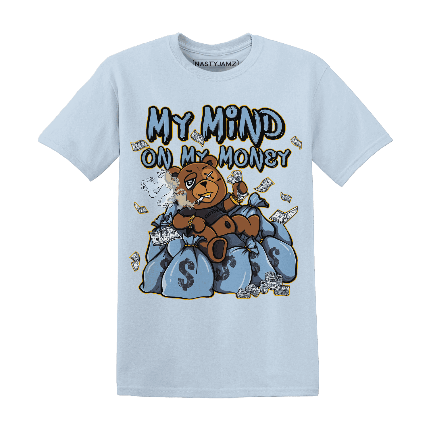 First In Flight 1s T Shirt Match My Money On My Mind BER - NastyJamz