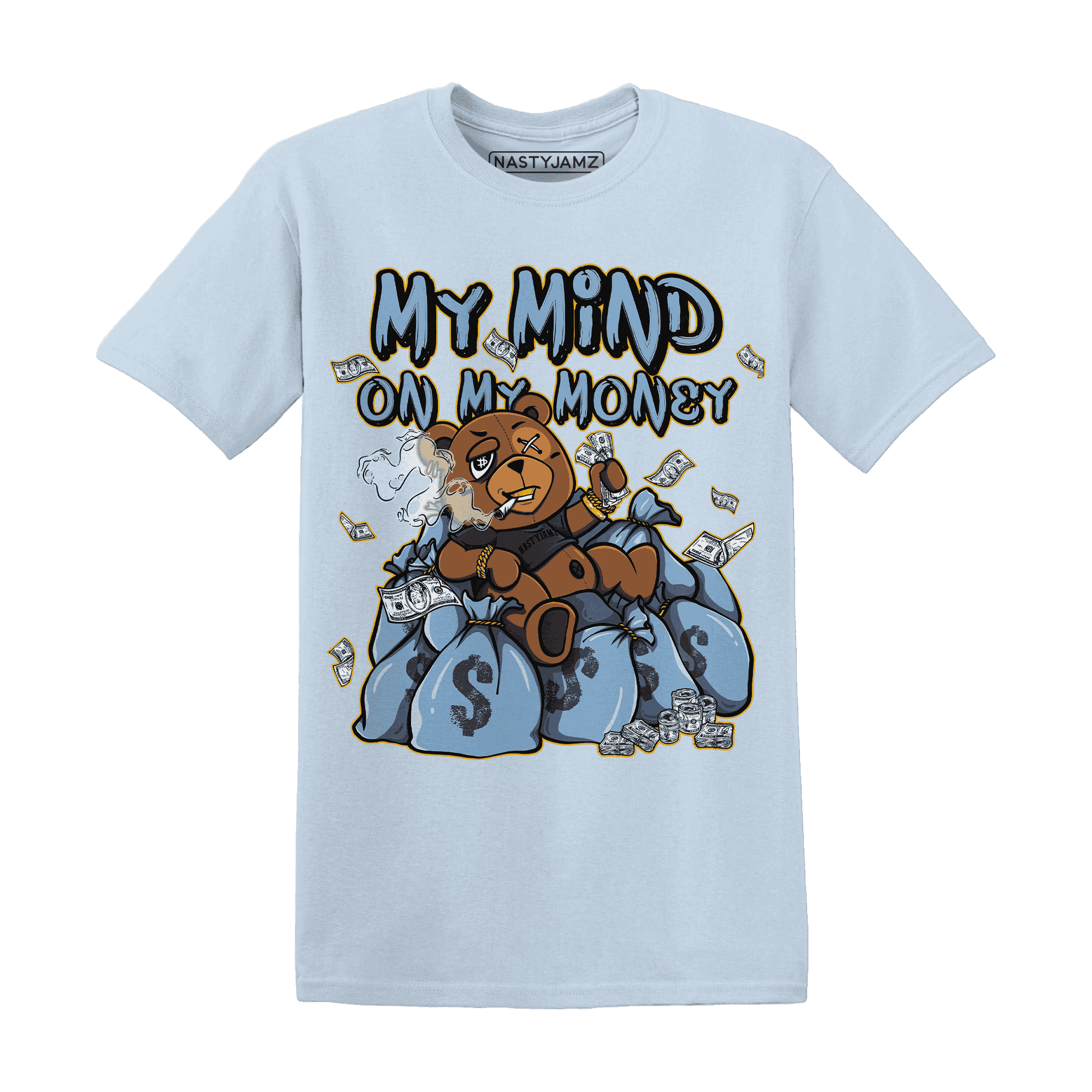 First In Flight 1s T Shirt Match My Money On My Mind BER - NastyJamz