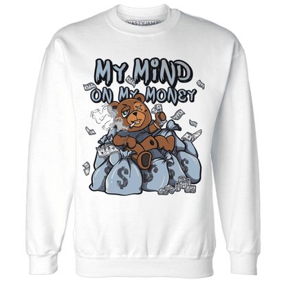 Mid Diffused Blue Grey 1s Sweatshirt Match My Money On My Mind BER - NastyJamz