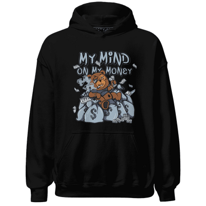 Mid Diffused Blue Grey 1s Hoodie Match My Money On My Mind BER - NastyJamz