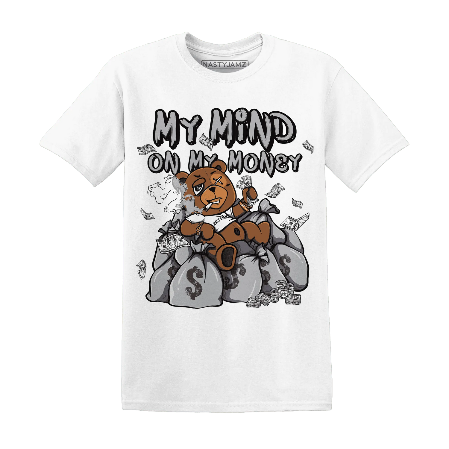 Wolf-Grey-1s-T-Shirt-Match-My-Money-On-My-Mind-BER