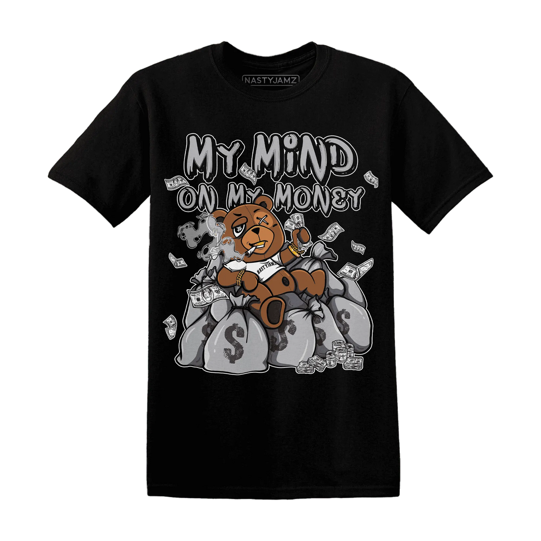 Wolf-Grey-1s-T-Shirt-Match-My-Money-On-My-Mind-BER
