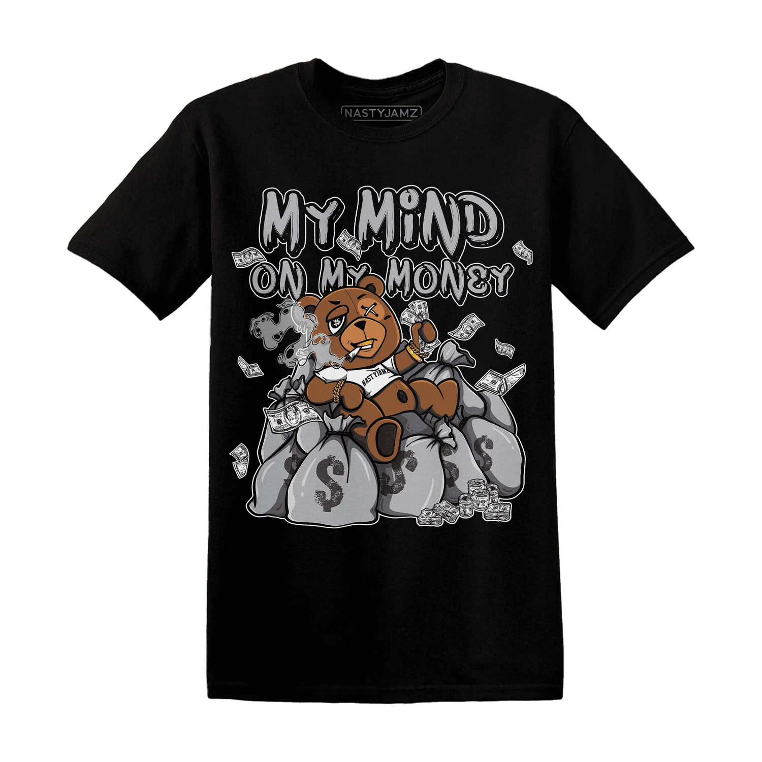 Wolf-Grey-1s-T-Shirt-Match-My-Money-On-My-Mind-BER