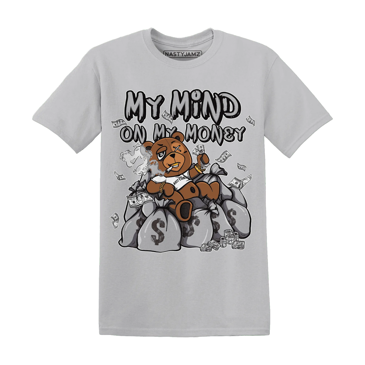 Wolf-Grey-1s-T-Shirt-Match-My-Money-On-My-Mind-BER