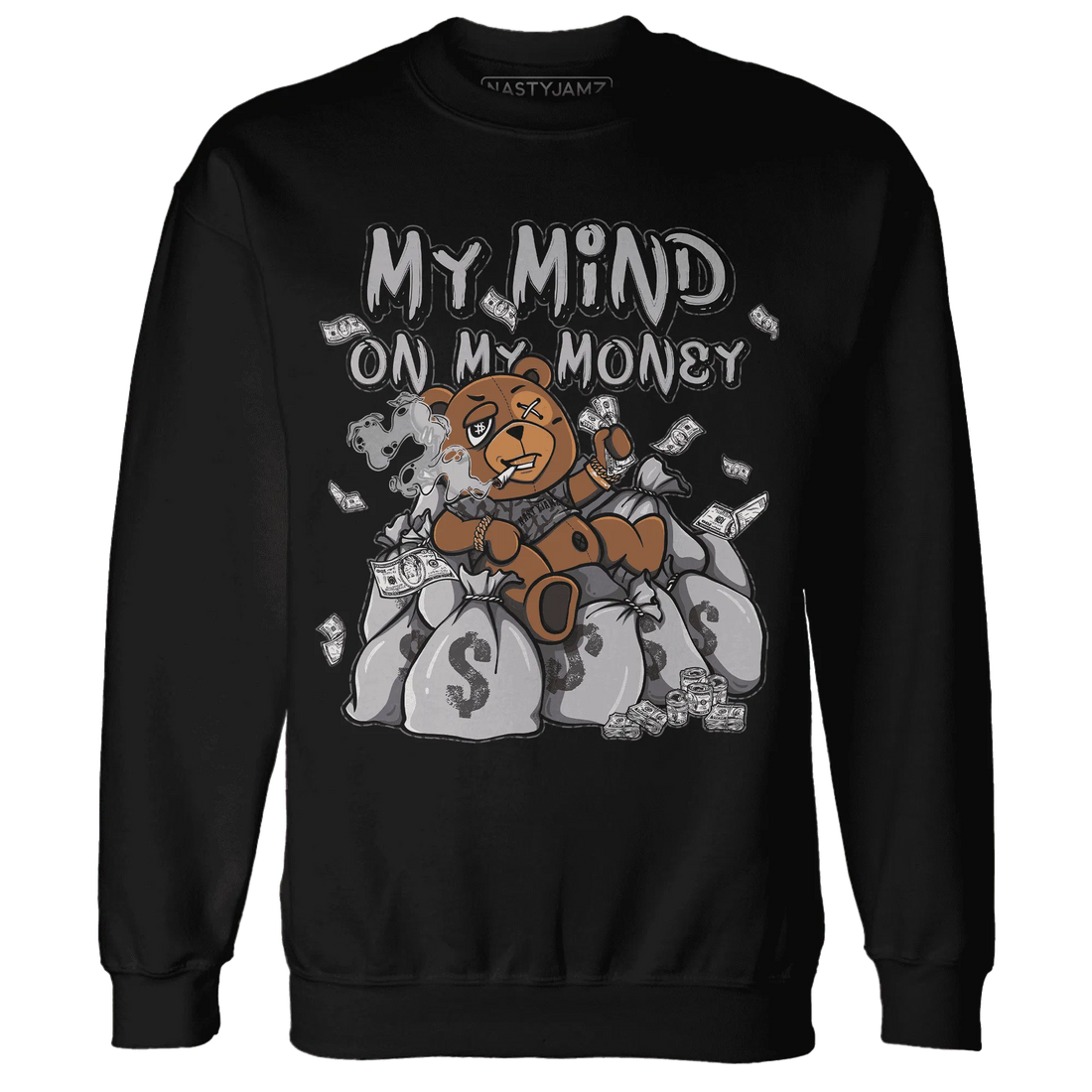Cement-Grey-3s-Sweatshirt-Match-My-Money-On-My-Mind-BER