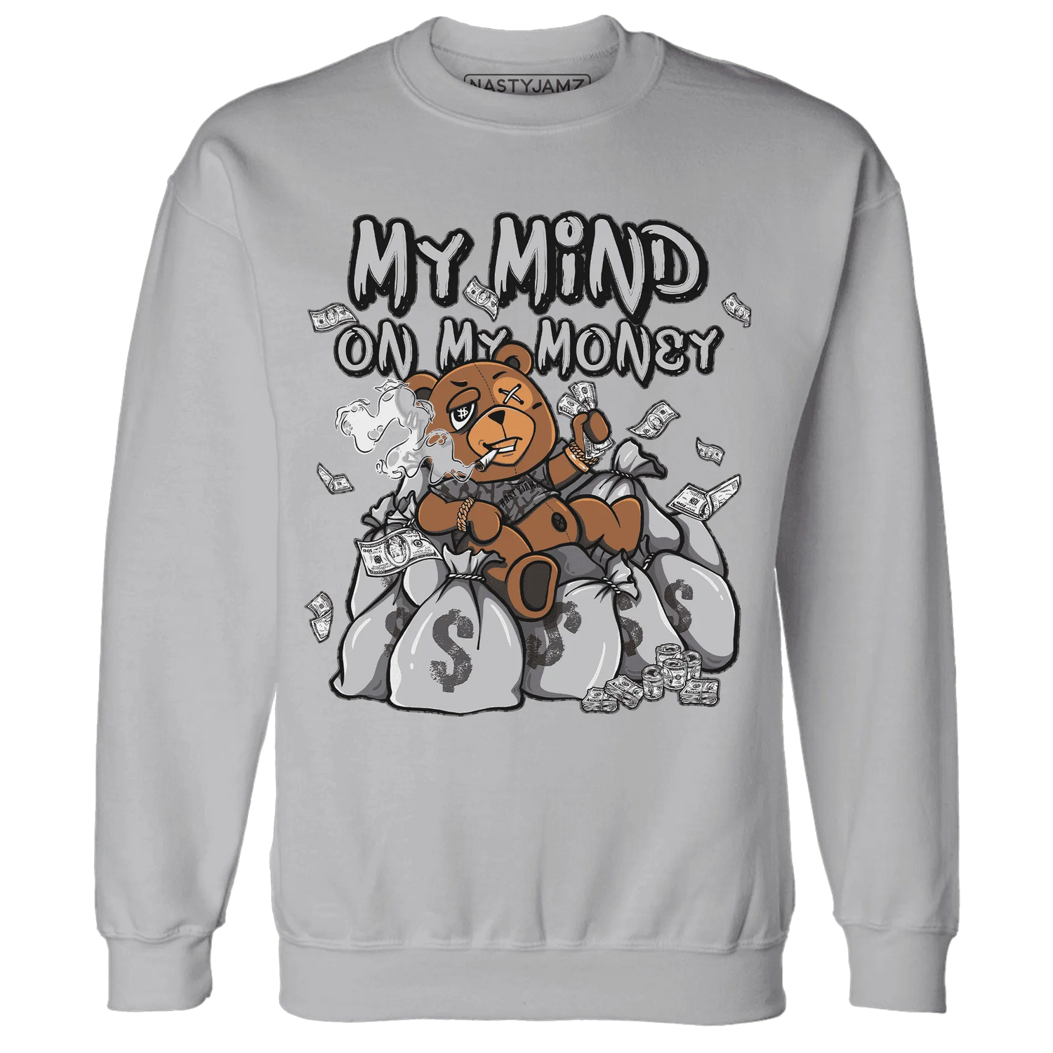 Cement-Grey-3s-Sweatshirt-Match-My-Money-On-My-Mind-BER