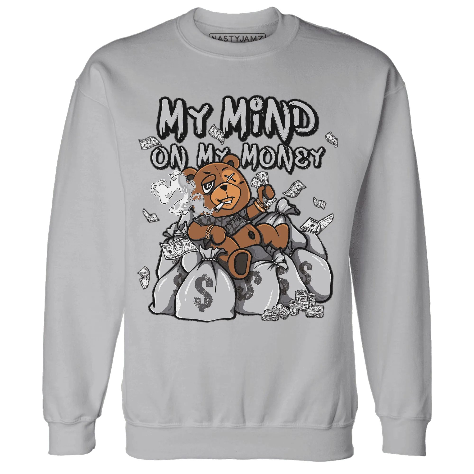 Cement-Grey-3s-Sweatshirt-Match-My-Money-On-My-Mind-BER