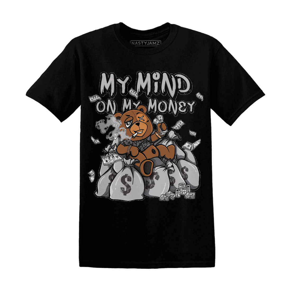 Cement-Grey-3s-T-Shirt-Match-My-Money-On-My-Mind-BER